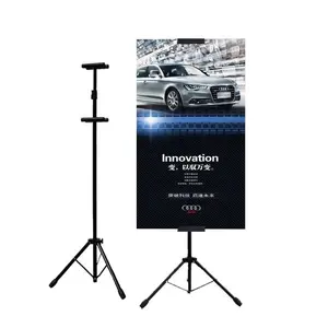 Advertising Adjustable easels Stand Black T Bunting Display Poster Stand metal Triangle base posters board racks