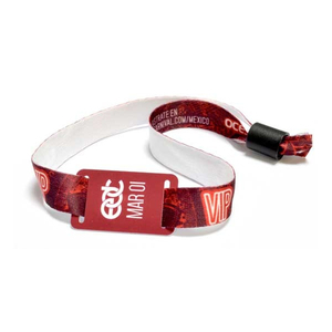 Music festival disposable rfid pvc woven wristband event <strong>enter</strong> ticket festival rfid wristband nfc tags rfid fabric wristband - Product Image 3