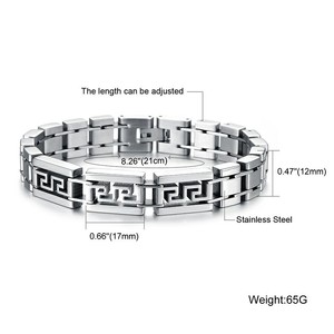 Marlary Top di Vendita di Nuovo Modo Originale Disegno Unico Braccialetto Gioielli Di Marca Mens Bracciale In Acciaio - Product Image 2