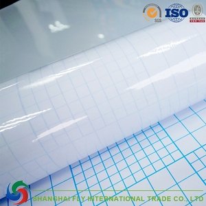 Estándar doble lados cinta adhesiva transparente frío Reparto de encogimiento del PVC película de laminación - Product Image 1