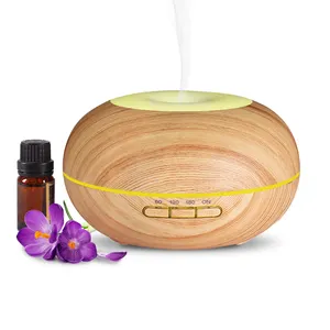 Essential Oil Diffuser,Natural Home Fragrance Aroma Diffuser with 7 LED Color Changing Light and Auto-Off Safety Switch