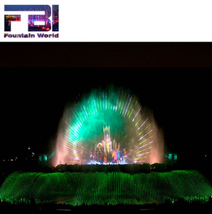Personalizado grande al aire libre flotante 3D multicolor pantalla de agua láser película cortina fuente proyección para hoteles - Product Image 5