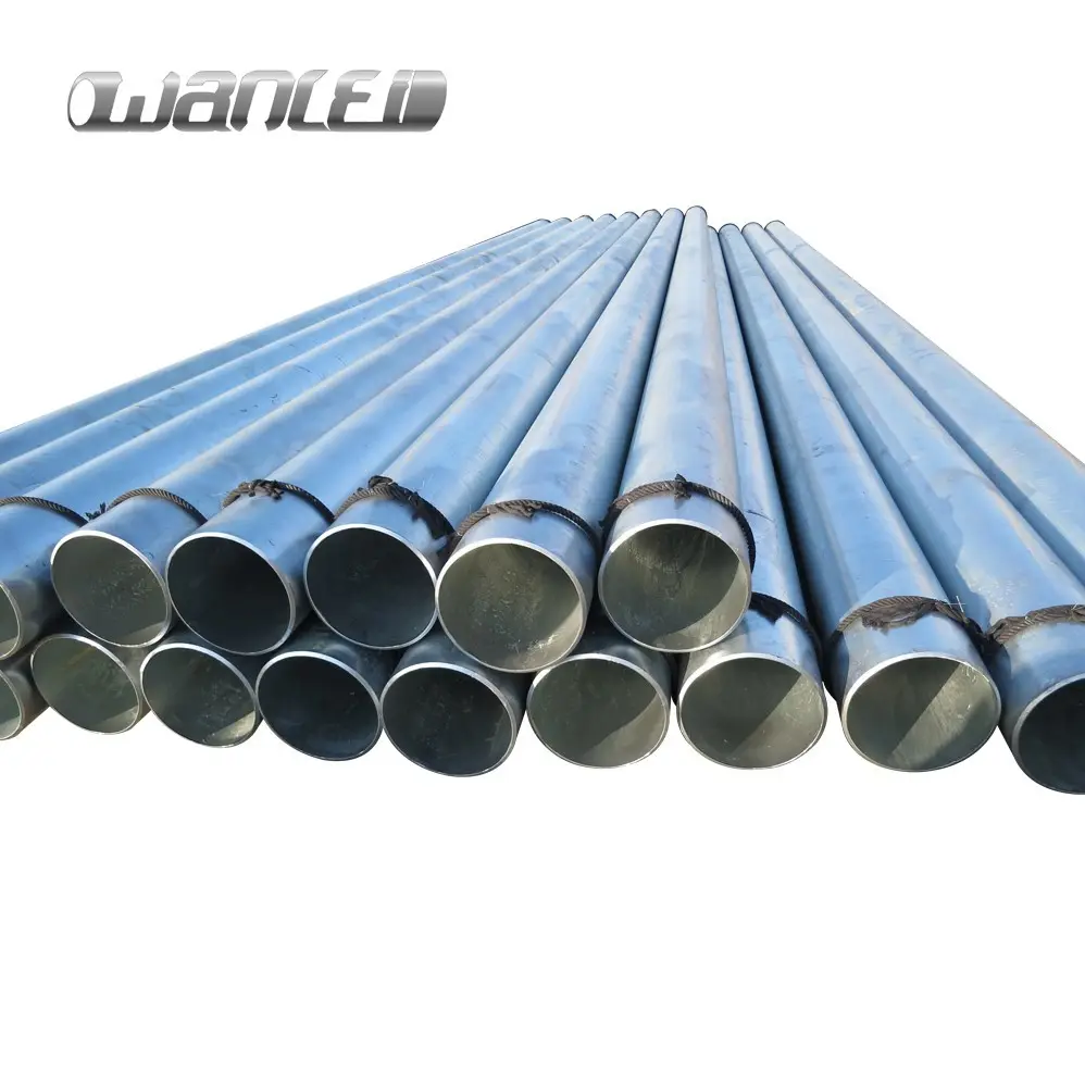 Large diameter 2 1/2" schedule 40 galvanized welded steel pipe