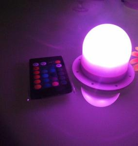 Luz Led de batería RGBW, a prueba de agua IP68, iluminación debajo de la Mesa para Bodas/base acrílica para mesa con luz led