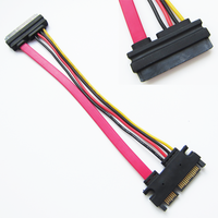 Buena Sata 22Pin Sata hembra a macho 7 + 15Pin Cable de extensión