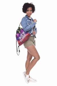 Pas cher personnalisé sling en cuir recycler polyester cordon sac à dos net pour <span class=keywords><strong>les</strong></span> sports - Product Image 6