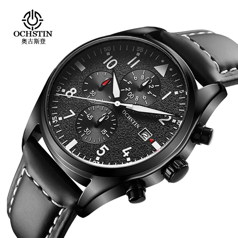 OCHSTIN Brand Watch Men Top Fashion Luxury Horloges Mannen Multifunction Sport Quartz Men Watch Waterproof Watch Men Relogio