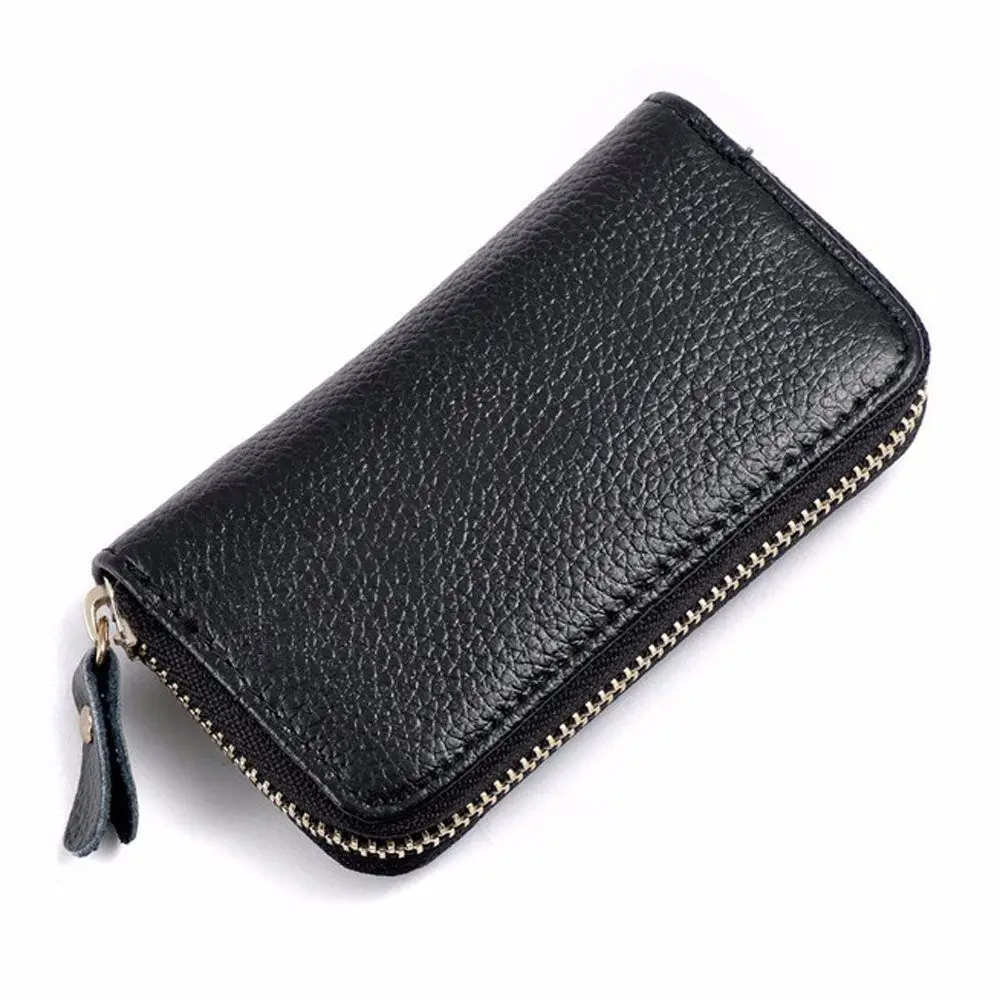 Car Keychain Key Holder Bag Wallet Cover Six Key Hook Zipper CaseとCard Holder
