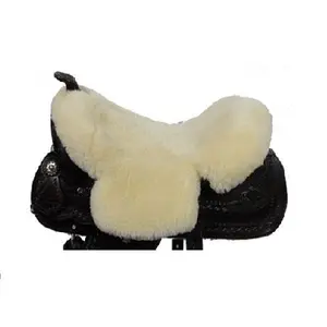 <span class=keywords><strong>Selle</strong></span> d'équitation réglable, housse en peau de mouton - Product Image 1