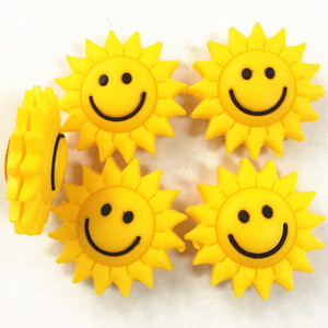 Amortecedor de corda para tênis, atacado cores sorriso sol acessórios de tênis - Product Image 2