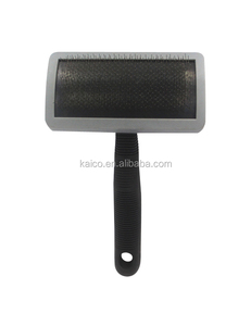 Brosse de toilettage pour chien Kaico Large Slicker, noire et grise, en PP+TPR, avec poignée souple, outil de toilettage de qualité supérieure - Product Image 5