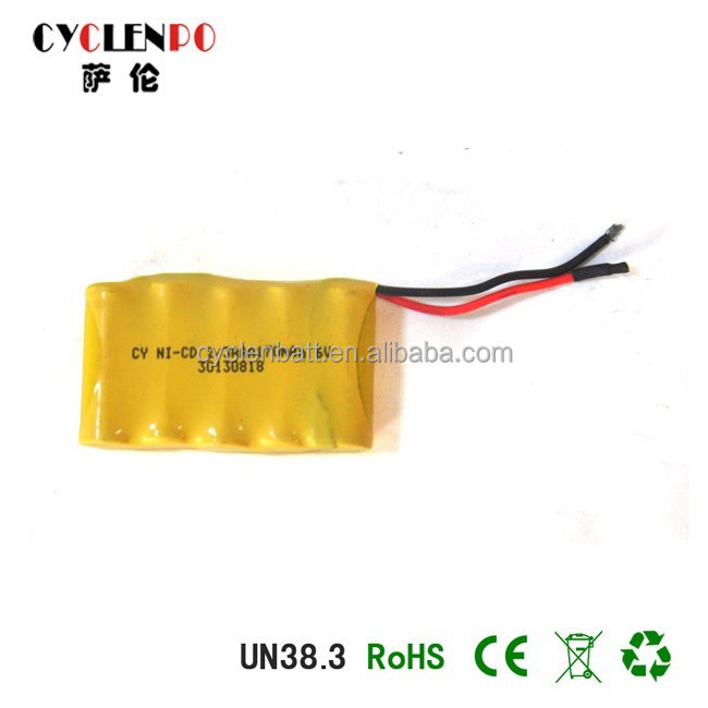 Ni-cd 2/3aaa 170 мАч перезаряжаемая батарея nicd 6 в 170 мАч перезаряжаемая батарея