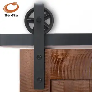 Industrial Wheel Wooden Sliding Metal Interior Door Hardware LJ-1040