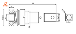 4MM Bananen stecker Bindung Post Panel Mount Test Sonden stecker Buchse Buchsen stecker Bananen stecker - Product Image 6
