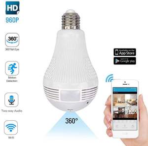 Camera An Ninh Mắt Cá CCTV 360 Độ Giá Xuất Xưởng Camera Bóng Đèn HD WiFi Trong Nhà - Product Image 4