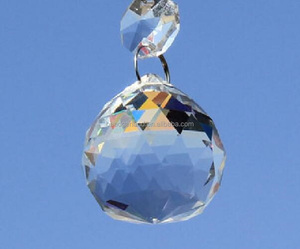 Haute Qualité Transparent Clair Graisse Larme À Facettes <span class=keywords><strong>Boule</strong></span> De Cristal Perlé Cristal En Verre Diamant - Product Image 1