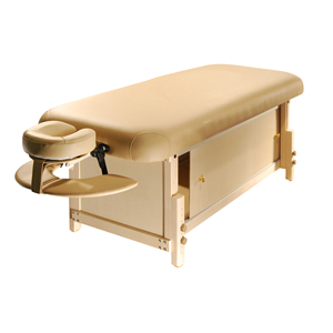 "Kaiser-Flat" Salón SPA Muebles Papelería de madera Mesa de masaje de belleza Cama facial con espacio de almacenamiento - Product Image 1