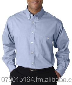 Camisas Casuales de Algodón 100% ODM para Hombre, Cuello Marinero, Botones de Cuerno, Manga Corta, Tela Broadcloth Transpirable, Anti-Pilling, Verano - Product Image 2