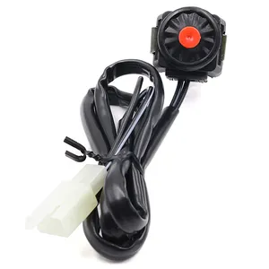 Dois fios 7/8 guidão Scooter botão interruptor 12v chifre interruptor para motocicleta ATV