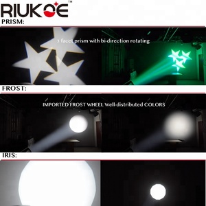 RIUKOE Quảng Châu Pro Sân Khấu Ánh Sáng CMYK Màu Trộn 300 Wát Led Spot Wash Chùm Dj Movinghead - Product Image 5