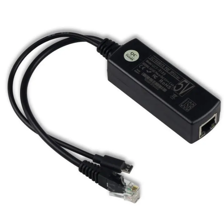 dc 5v poe splitter with IEEE 802.3af Micro USB