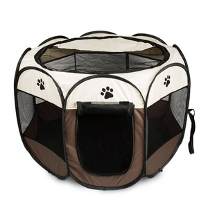 Portatile Pieghevole <span class=keywords><strong>Pet</strong></span> <span class=keywords><strong>Play</strong></span> <span class=keywords><strong>Pen</strong></span> per Cucciolo Cane Gatto Coniglio e Cimini Tessuto Playpen Gabbia Gabbia Canile Tenda per Canile