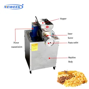 NEWEEK de acero inoxidable eléctrico multifunción vegetales fideos de pasta que hace la máquina