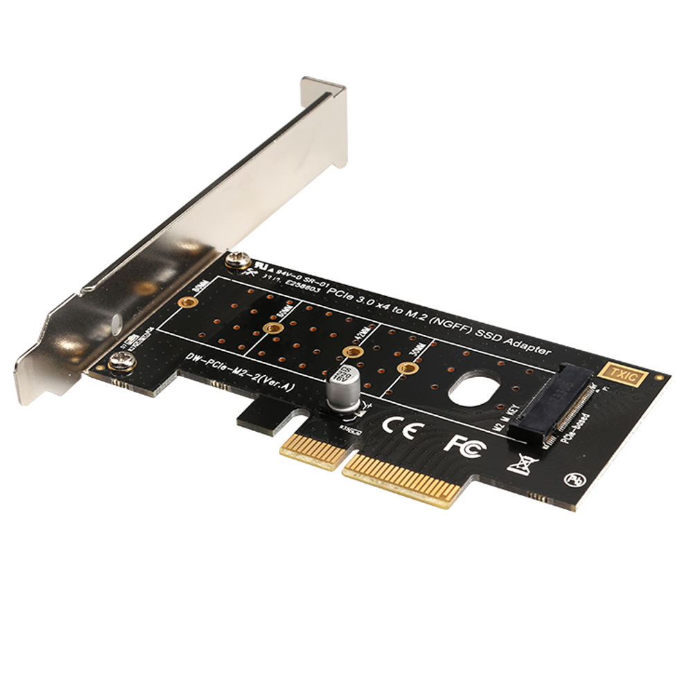 Адаптер NVME SSD M2 PCIE адаптер PCIE на M2 адаптер M.2 NVME SSD к PCI Express X4 переходник для карты M Key для 2230-2280 M2 SSD