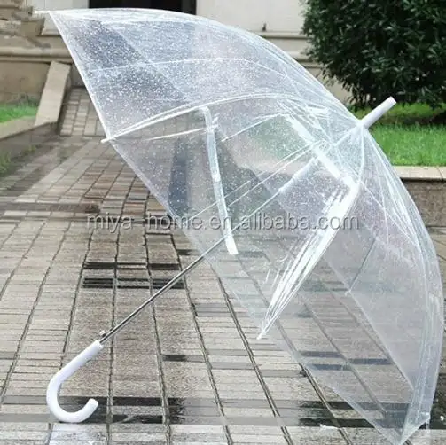 Neues Design Straight Golf Promotion Transparenter Regenschirm/Princess Regenschirm/klarer Regenschirm