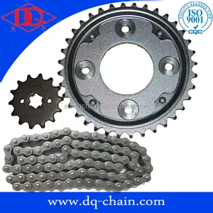 Indonesia market hot sale motorcycle transimission parts chain & sprocket supra x125 h-fi