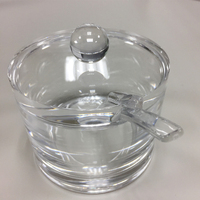 [Holar] Pot à confiture en plastique transparent durable fabriqué à Taïwan avec acrylique et cuillère