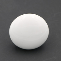 Poignées de tiroir et boutons de porte de meuble élégants et modernes en céramique blanche ronde pour chambre à coucher, commode et armoire de cuisine, pour usage extérieur en entrepôt