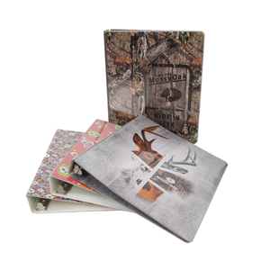 Carpeta de anillas personalizada de 1 pulgada, tamaño Mini <span class=keywords><strong>A4</strong></span>, 3, carpeta de archivos de PVC de tapa dura Popular con impresión de logotipo, suministros promocionales UV - Product Image 1