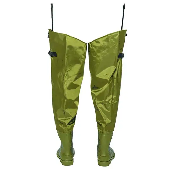 Fishing Manufacturer PVC Bootfoot Hip Waders Directly Waterproof PVC shoes Fishing Wade Pants