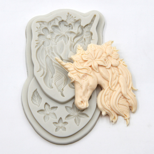 <span class=keywords><strong>Moule</strong></span> en Silicone de forme de <span class=keywords><strong>licorne</strong></span>, petite taille, fleurs, savon et chocolat, outil pour décoration de gâteaux, moules en Silicone pour enfants - Product Image 2