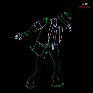 Electro <span class=keywords><strong>techno</strong></span> danza Act LED iluminan trajes con DMX - Product Image 5