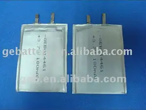 Recargable de polímero de litio de la batería de litio ultrafina de la batería 3.7 V 180 mAh para la tarjeta