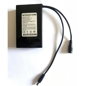 แบตเตอรี่ลิเธียมโพลิเมอร์12โวลต์แบบชาร์จไฟได้12 V 5500MAh สำหรับเราเตอร์ Lan ไฟ Led