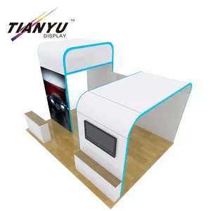 Los proveedores de China 20x20ft dos nivel de soporte de exposición de las cabinas de comercio exposición booth