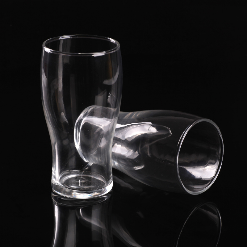 Handmade Heat OEM logo Clear Beer Glass Cup Tea Juice Glass Cup Beer Glass
