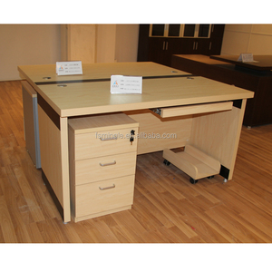 Offre Spéciale mélamine moderne table d'ordinateur/bureau d'ordinateur <span class=keywords><strong>portable</strong></span> bon marché avec 3 tiroirs armoire - Product Image 6