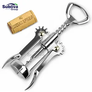 Zinc alloy wine bottle opener bottle openers wing corkscrew wine opener