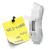 Forlong-Medidor eléctrico de carril DIN, medidor LCD monofásico, tamaño pequeño, 18mm, 5(45)A, 230V, nuevo