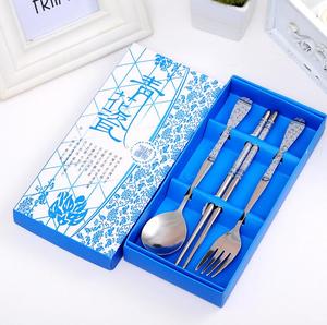 Set de baguettes, fourchette et cuillère, 3 en 1, cadeau de mariage, fête, livraison pour les invités - Product Image 3