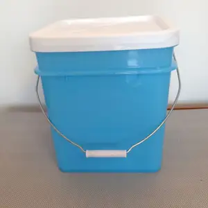 1 加仑/4 升长方形塑料桶油漆桶带盖