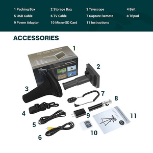 <span class=keywords><strong>50x</strong></span> 5.0 "LCD hiển thị 1080p video kỹ thuật số Kính thiên văn với Micro-SD thẻ cho thiên văn quan sát và động vật hoang dã xem - Product Image 5