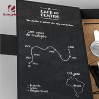 Boîte en papier noir mat personnalisée avec gaufrage et revêtement UV pour ustensiles à café (théière/tasse à café/assiettes)