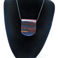 Colgantes de Madera y Resina Hechos a Mano, Estilo Popular, Joyería de Madera y Resina Epoxi, Collar para Regalos, Bodas, Fiestas, Conjunto de Modelos