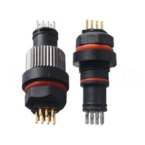HytePro IP68 Waterproof Panel Mount Ethernet <strong>Rj45</strong> 10 Pin <strong>Connector</strong> - Product Image 3