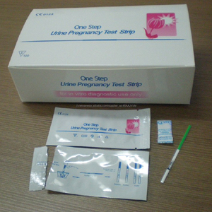 CE giá thấp một bước keo vàng Mang Thai (<span class=keywords><strong>HCG</strong></span>) Nhanh Chóng chẩn đoán Nước Tiểu/toàn bộ máu/huyết thanh kiểm tra bộ dụng cụ - Product Image 4